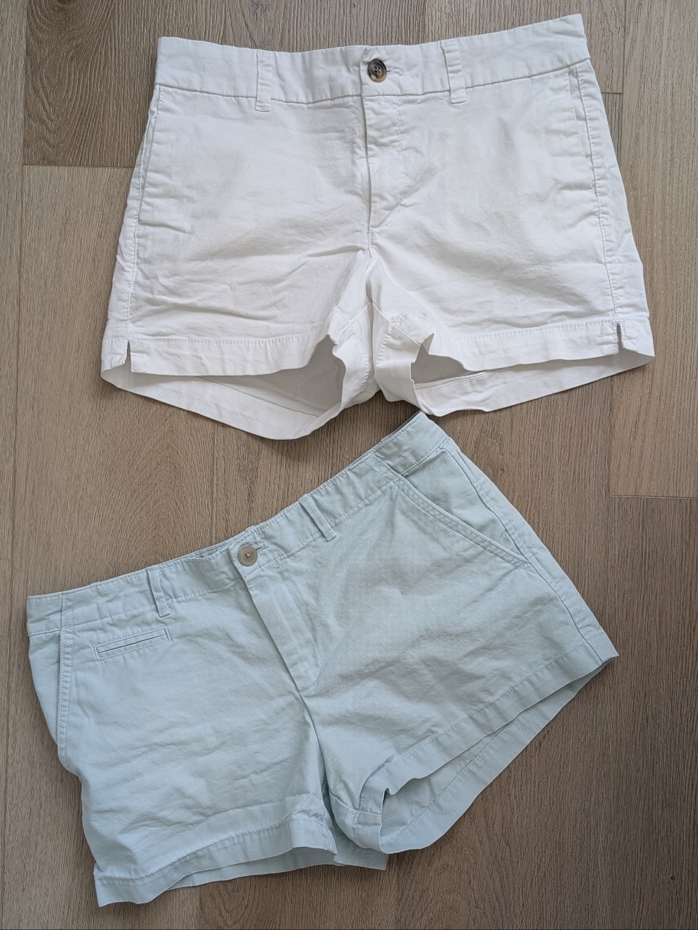 Gap & Old Navy - Pair Of White & Light Bermuda Shorts